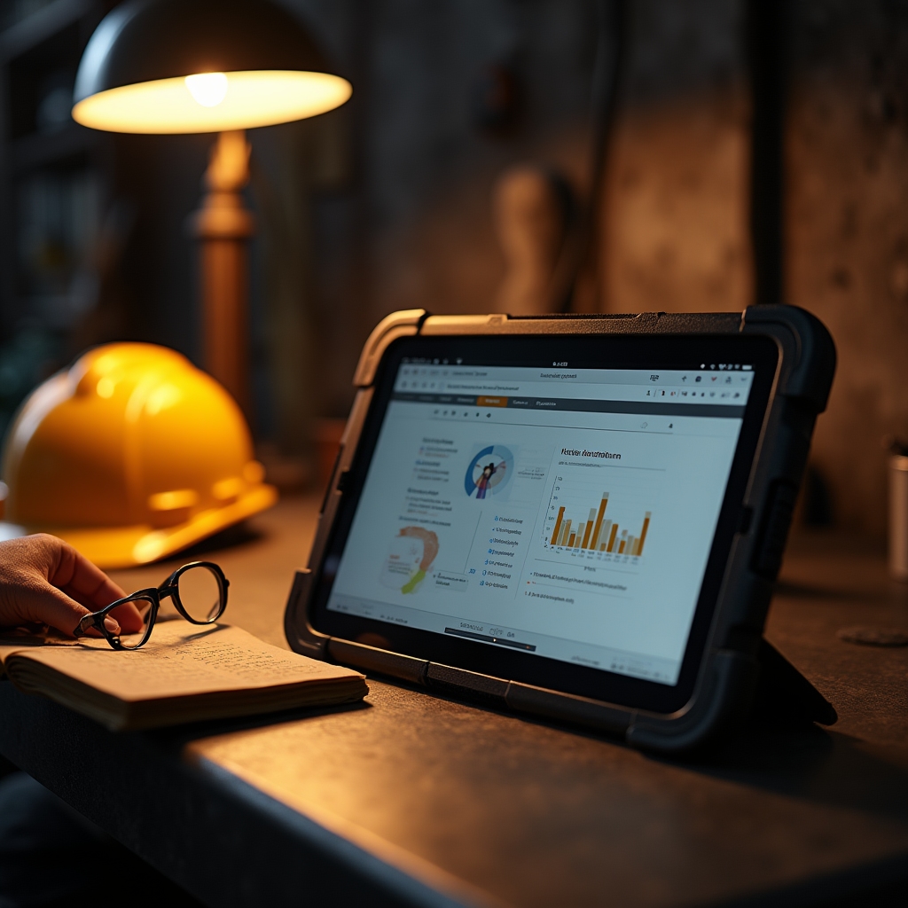 Онлайн-модуль обучения на планшете